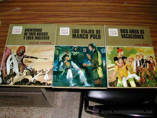 BDs: JULIO VERNE COLECCION HISTORIAS A COLOR. 3 COMICS N&ordm; (7,11,13). A&Ntilde;O 1978. C 4624