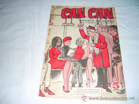 Tebeos: CAN CAN N&ordm; 121, FEBRERO 1966. SEGUNDA EPOCA. REVISTA DE HUMOR