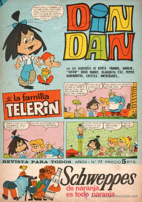 Tebeos: DIN DAN  N&ordm; 77  DE BRUGUERA - Foto 1