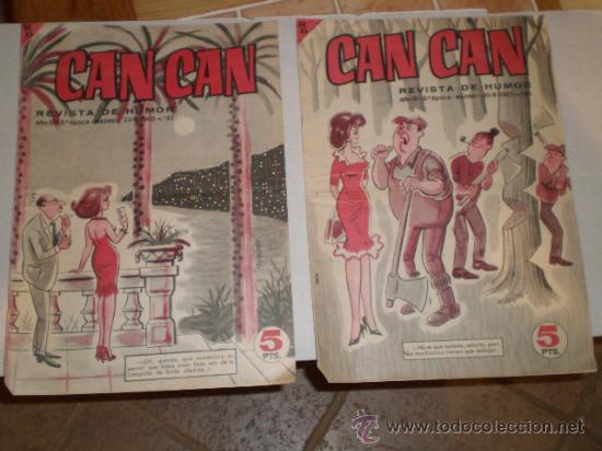 Tebeos: DOS REVISTAS CAN CAN - A&Ntilde;O 65