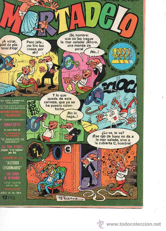 Tebeos: MORTADELO       N&ordm; 254     DE BRUGUERA - Foto 1
