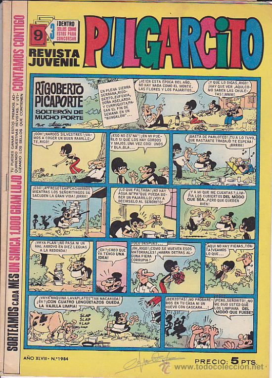 Tebeos: PULGARCITO N&ordm; 1984 - Foto 1