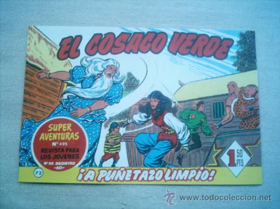 Tebeos: EL COSACO VERDE N&ordm; 72 REEDICION FACSIMIL EDICIONES B 1994 - Foto 1