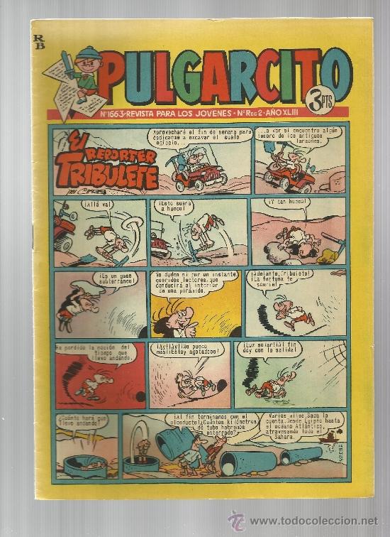 Tebeos: PULGARCITO  N&ordm; 1663 - Foto 1