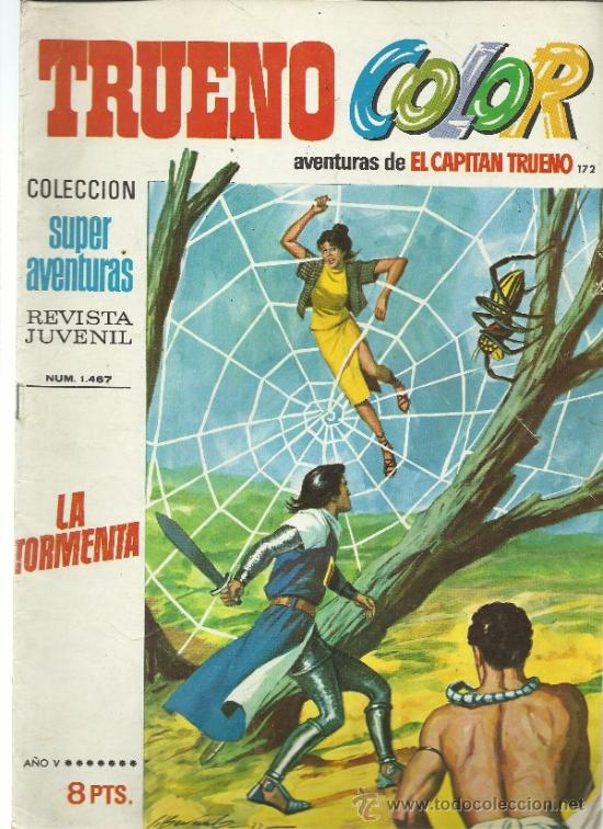 Tebeos: COMIC CAPITAN TRUENO A&Ntilde;O 1972 N&ordm; 172 LA TORMENTA - Foto 1
