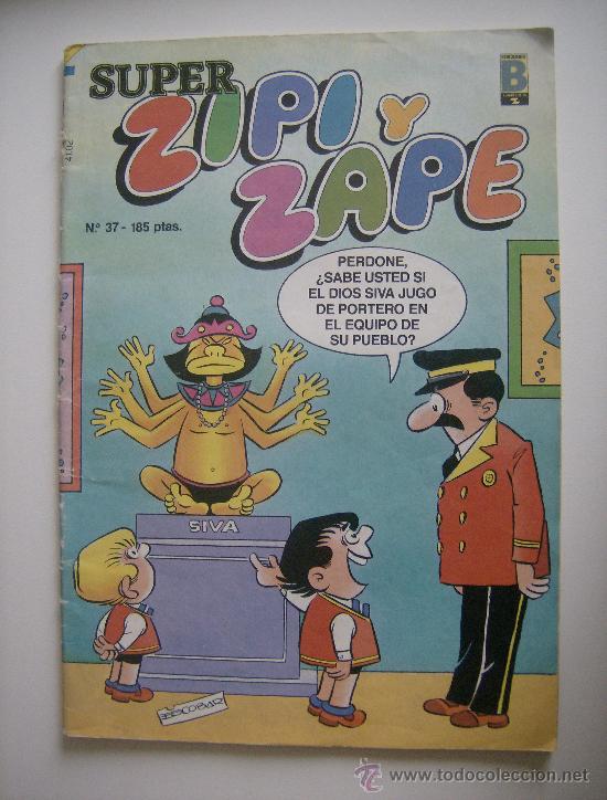 Tebeos: super zipi y zape n&ordm; 37. ediciones b, 1987. - Foto 1