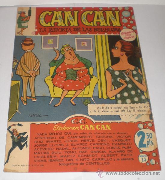 BDs: CAN CAN N&ordm; 14 - EDITORIAL BRUGUERA - 2,5 PTS (EXCELENTE CONSERVACION)