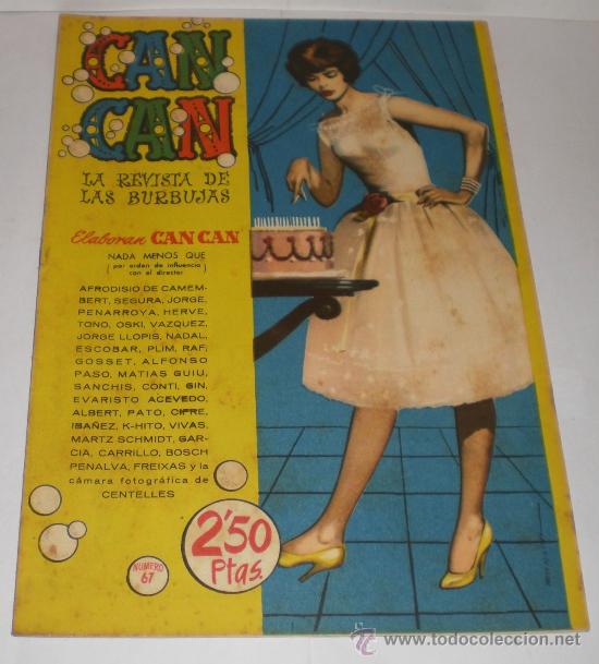 Tebeos: CAN CAN N&ordm; 67 - EDITORIAL BRUGUERA - 2,5 PTS (EXTRAORDINARIA CONSERVACION)