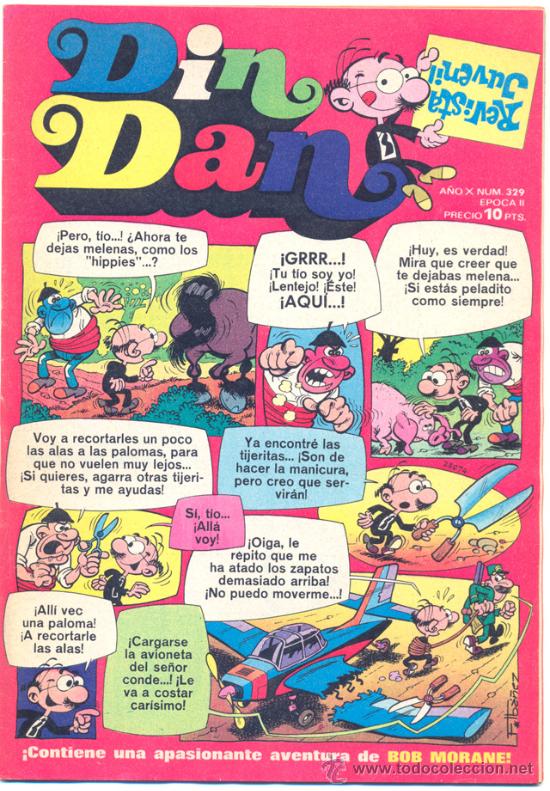 Tebeos: Tebeo DIN DAN n&ordm; 329. - Foto 1