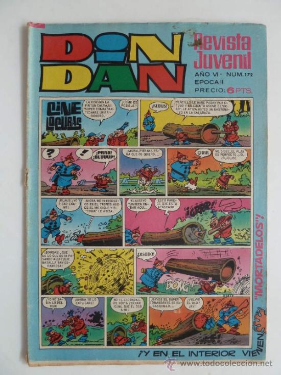 Tebeos: Din Dan n&ordm; 172. Bruguera 6pts. - Foto 1