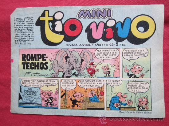 Tebeos: mini tio vivo , numero 22 , bruguera , buena conservacion