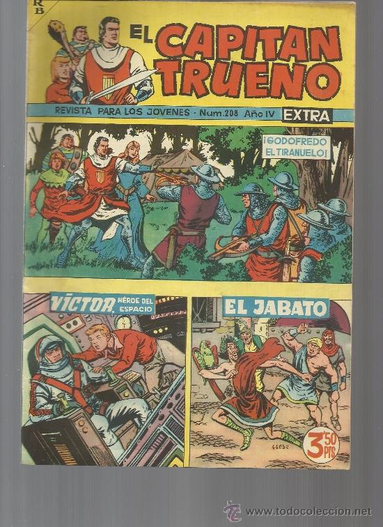 Tebeos: CAPITAN TRUENO EXTRA N&ordm; 208 - Foto 1