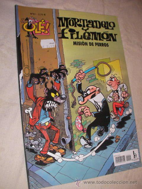 Tebeos: OLE! - MORTADELO Y FILEMON - MISION DE PERROS - Foto 1