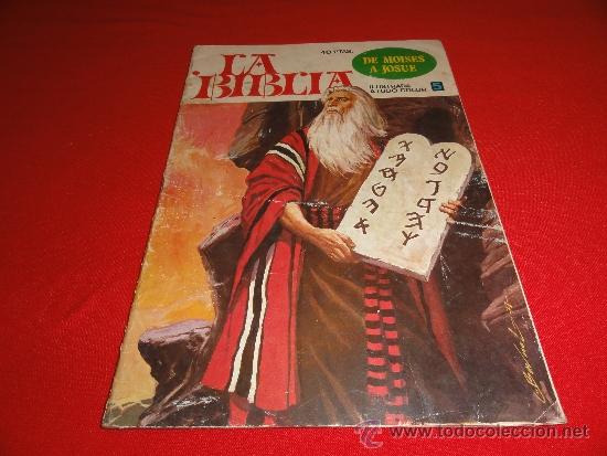 Tebeos: LA BIBLIA N&ordm; 5. DE MOISES A JOSUE. - Foto 1