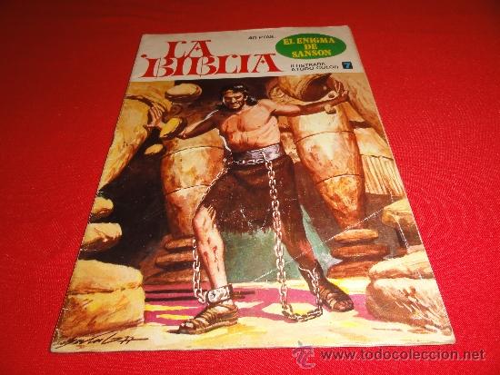 Tebeos: LA BIBLIA N&ordm; 7. EL ENIGMA DE SANSON. - Foto 1