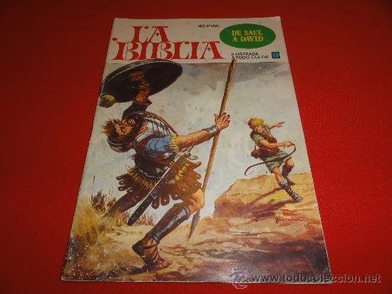 Tebeos: LA BIBLIA N&ordm; 9. DE SAUL A DAVID. - Foto 1
