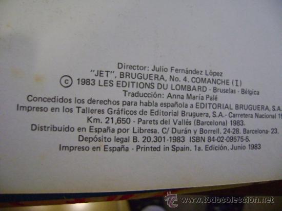Tebeos: JET N&ordm; 4. COMANCHE. RED DUST. - Foto 2