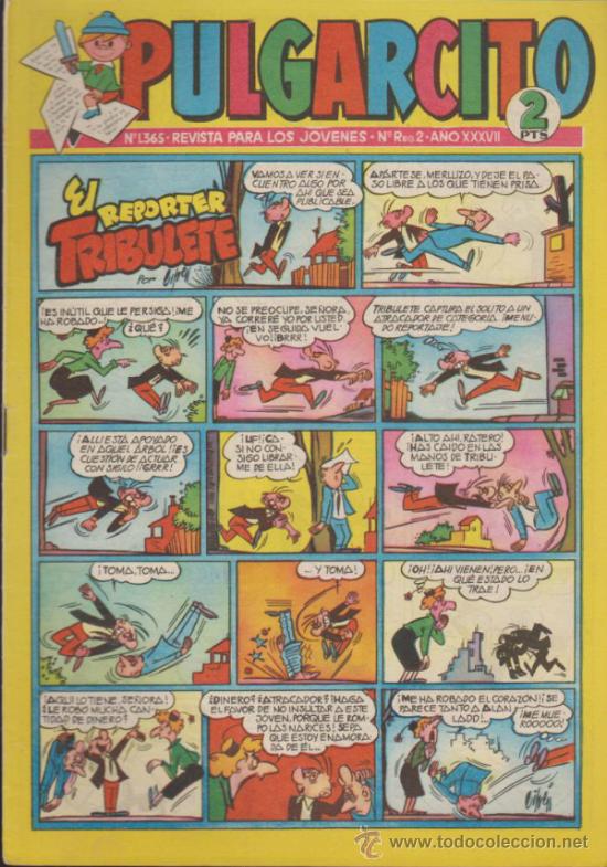 Tebeos: Pulgarcito n&ordm;  1365. Con El Inspector Dan. - Foto 1