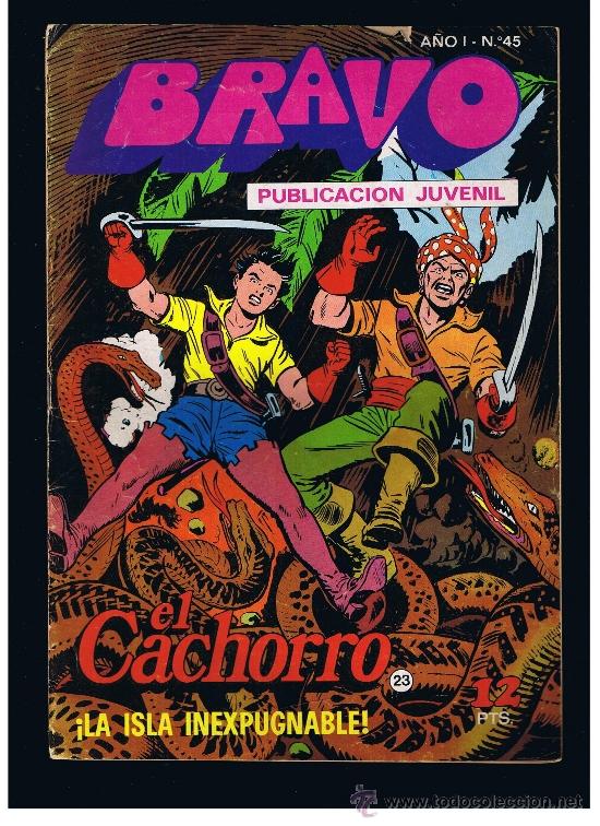 EL CACHORRO COLECCIÓN BRAVO Nº 23 EDITORIAL BRUGUERA SA 1976 B/N GRAPA 20 PAG. (Tebeos y Comics - Bruguera - El Cachorro)