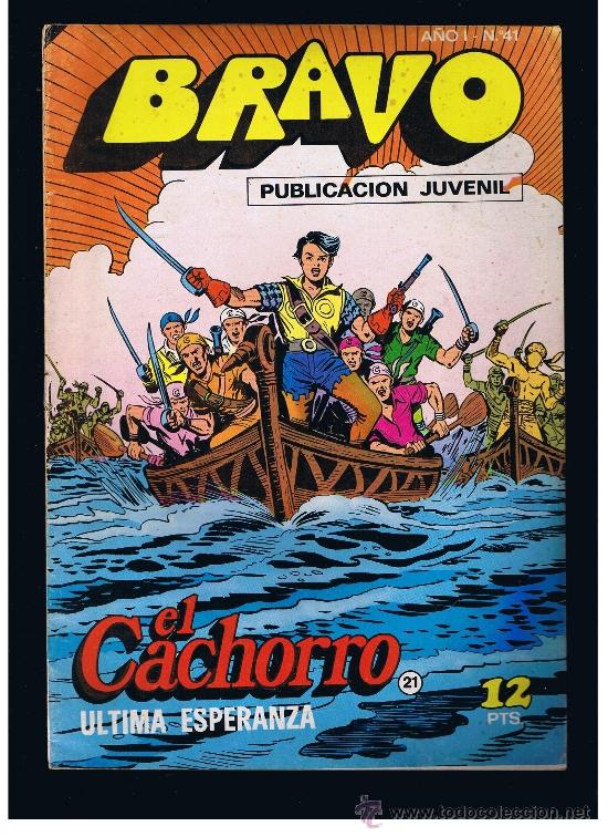 Tebeos: EL CACHORRO COLECCIÓN BRAVO Nº 21 EDITORIAL BRUGUERA SA 1976 B/N GRAPA 20 pag. - Foto 1 - 38527448