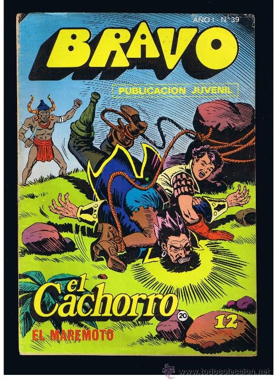 Tebeos: EL CACHORRO COLECCIÓN BRAVO Nº 20 EDITORIAL BRUGUERA SA 1976 B/N GRAPA 20 pag. - Foto 1 - 38527470