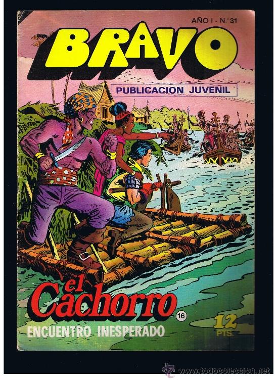 Tebeos: EL CACHORRO COLECCIÓN BRAVO Nº 16 EDITORIAL BRUGUERA SA 1976 B/N GRAPA 20 pag. - Foto 1 - 38527494