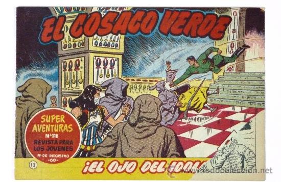 Tebeos: EL COSACO VERDE N&ordm; 13. ORIGINAL. - Foto 1