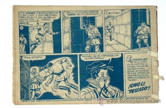 Tebeos: EL COSACO VERDE N&ordm; 29. ORIGINAL. - Foto 2