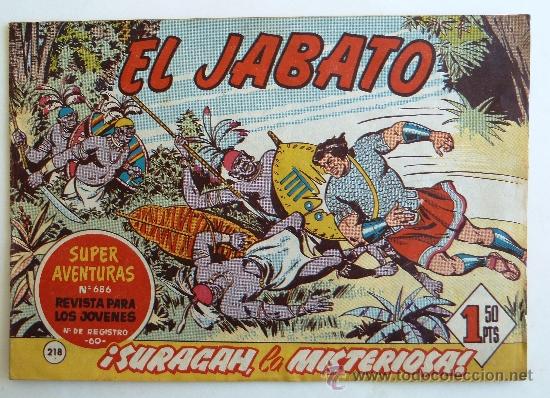 Tebeos: EL JABATO N&ordm; 218. ORIGINAL. - Foto 1