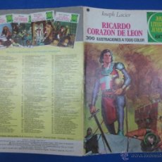 Tebeos: JOYAS LITERARIAS Nº 19.- RICARDO CORAZON DE LEON. JOSEPH LACIER. 4ª ED. 1977. Lote 40632216