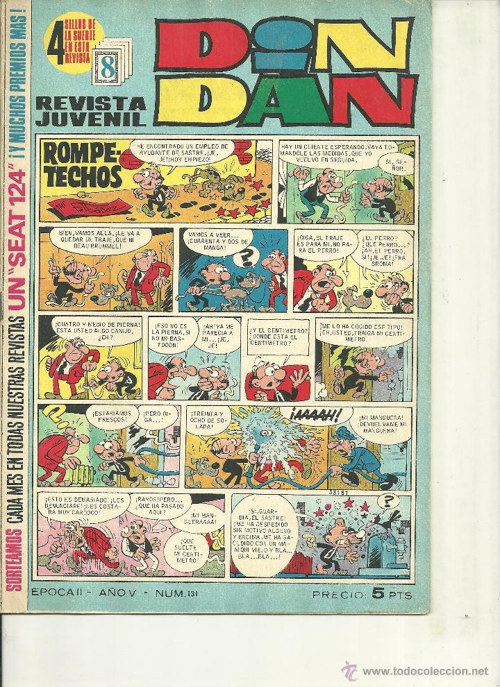 Tebeos: Din Dan. n&ordm;131. Bruguera. 2&ordf; &eacute;poca - Foto 1