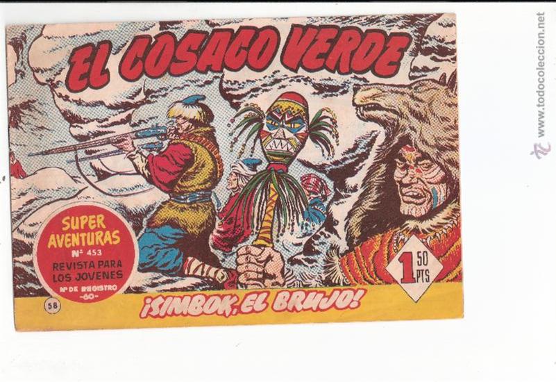 Tebeos: EL COSACO VERDE N&ordm; 58-ORIGINAL - Foto 1