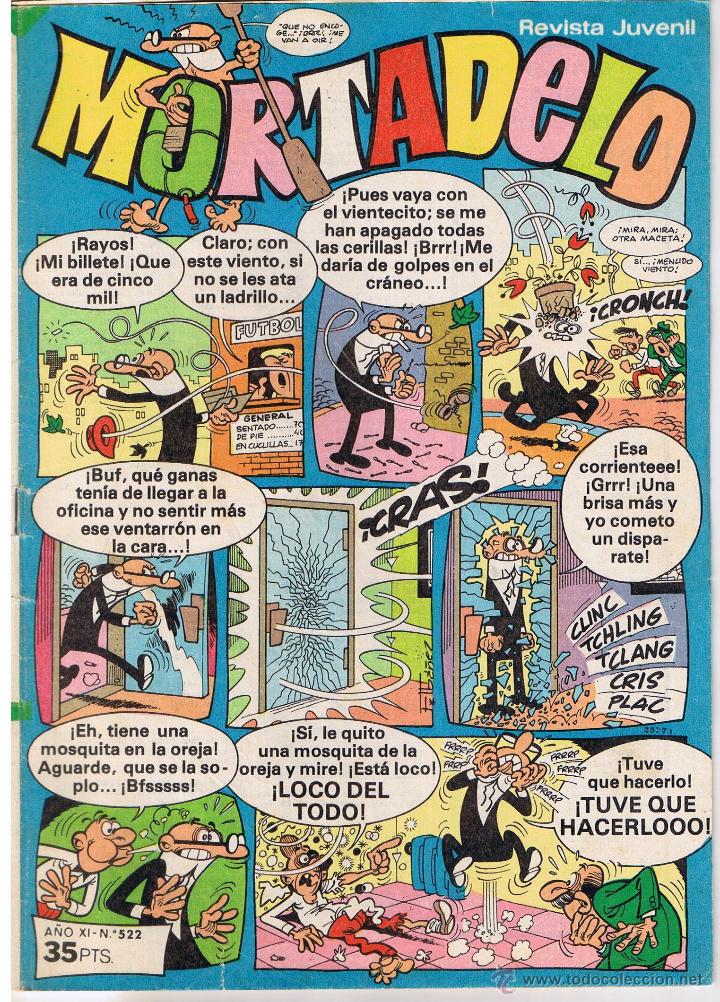 Tebeos: MORTADELO. N&ordm; 522. BRUGUERA - Foto 1