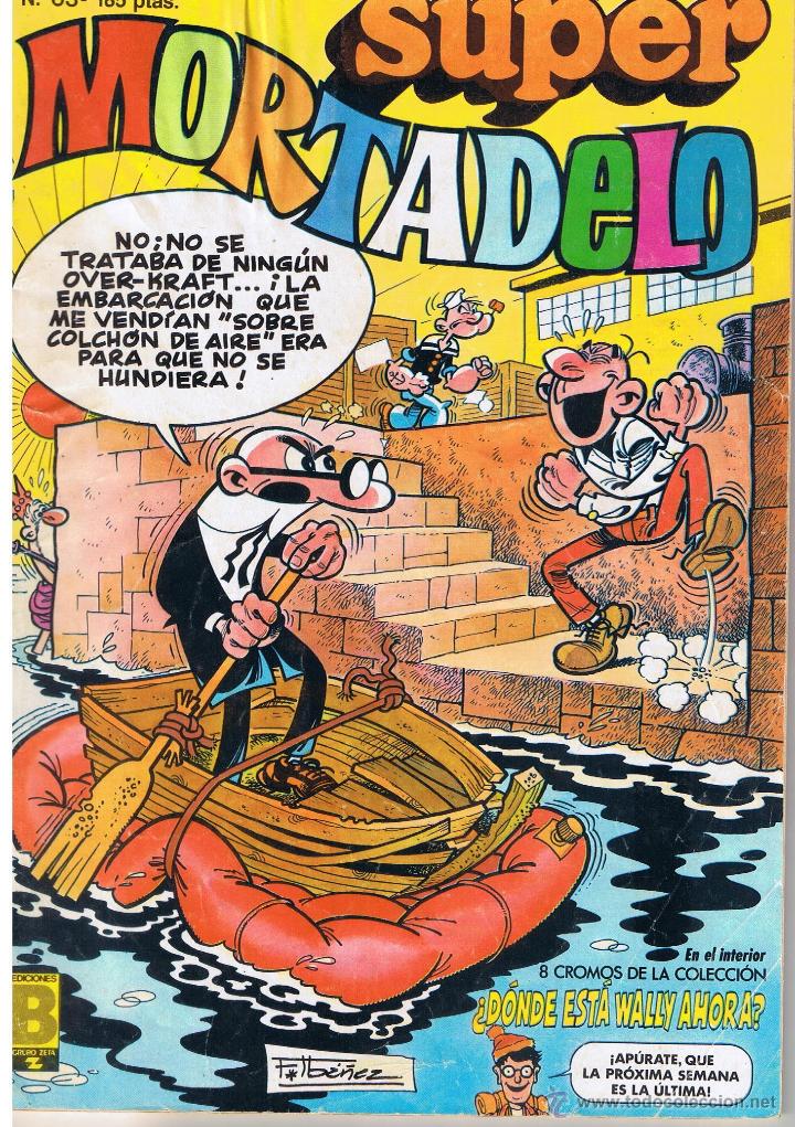 Tebeos: SUPER MORTADELO. N&ordm; 63. CON CROMOS. EDICIONES B.(C/A102) - Foto 1
