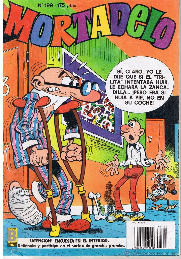 Tebeos: MORTADELO. NUMERO 199. EDICIONES B - Foto 1