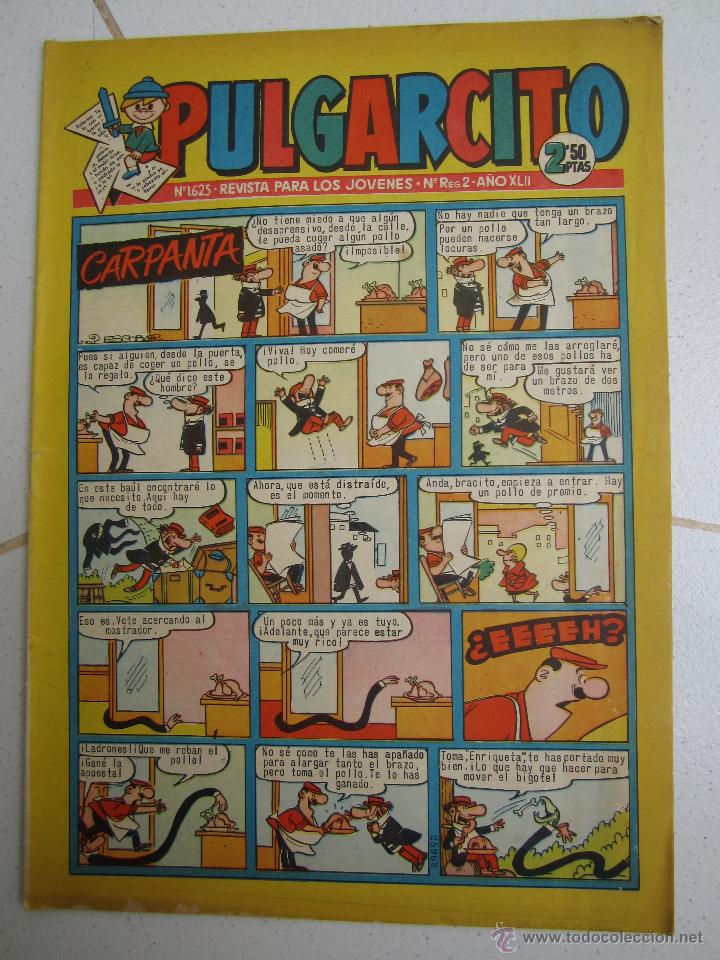 Tebeos: pulgarcito 1625 con el inspector dan - editorial bruguera - Foto 1