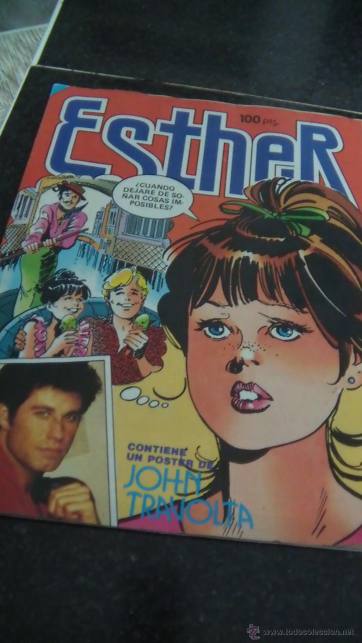 Tebeos: ESTHER CONTIENE POSTER DE JOHN TRAVOLTA - Foto 1