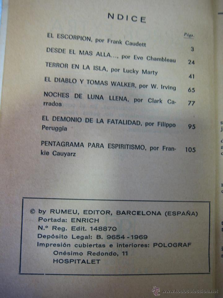 Tebeos: Terror. El escorpi&oacute;n . ED Rumeu 1969 - Foto 4