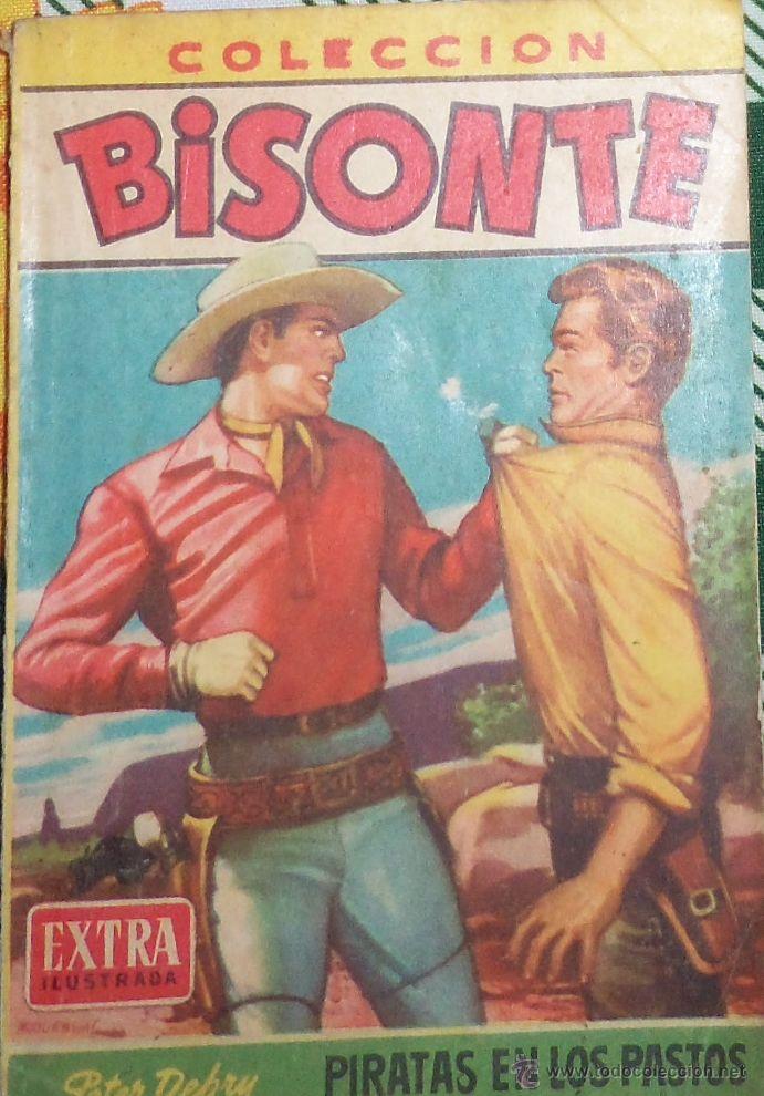Livros de Banda Desenhada: PIRATAS EN LOS PASTOS, por Peter Derby - BISONTE - N&ordm; 147 - 1958 - Argentina - EXTRA IILUSTRADA!