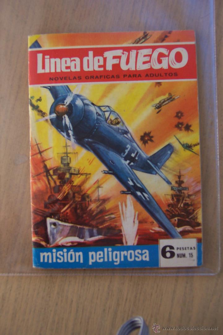 BDs: bruguera linea de fuego n&ordm; 15 de 6 pesetas y el n&ordm; 1 de 15 ptas