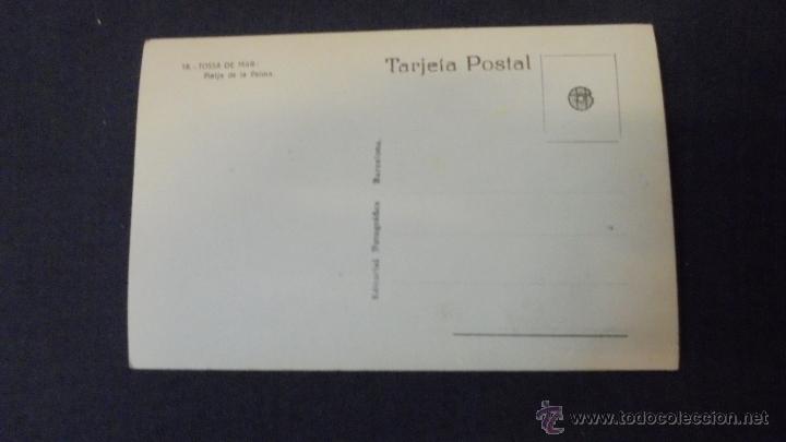 Tebeos: POSTAL: TOSSA DE MAR . PLATJA DE LA PALMA. SIN CIRCULAR. - Foto 2