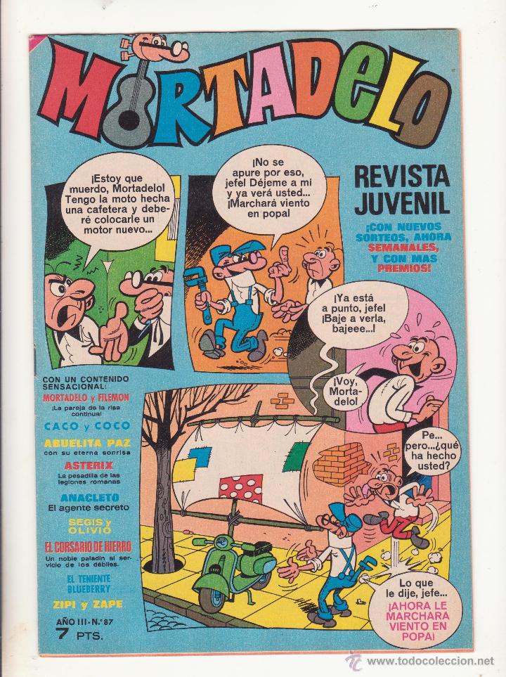 Tebeos: mortadelo revista juvenil n&ordm; 87 impecable - Foto 1