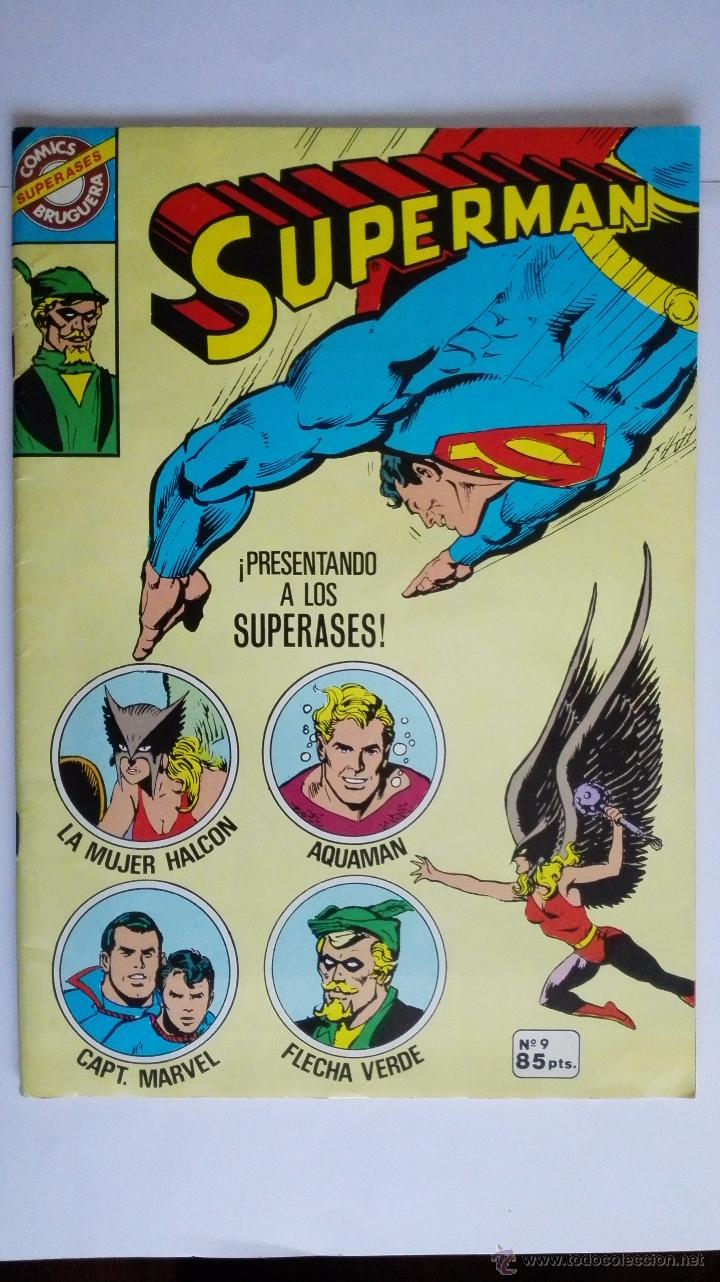 Tebeos: COMICS BRUGUERA SUPERASES, SUPERMAN, N&ordm; 9 - Foto 1
