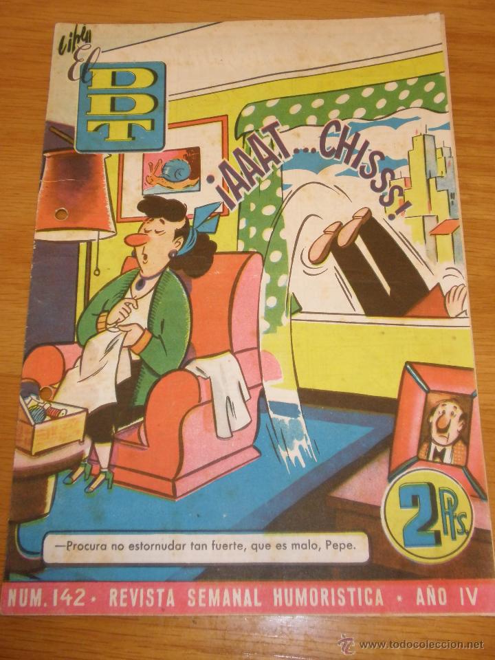 Tebeos: DDT N&ordm; 142 - A&Ntilde;O IV - 1954 - Foto 1