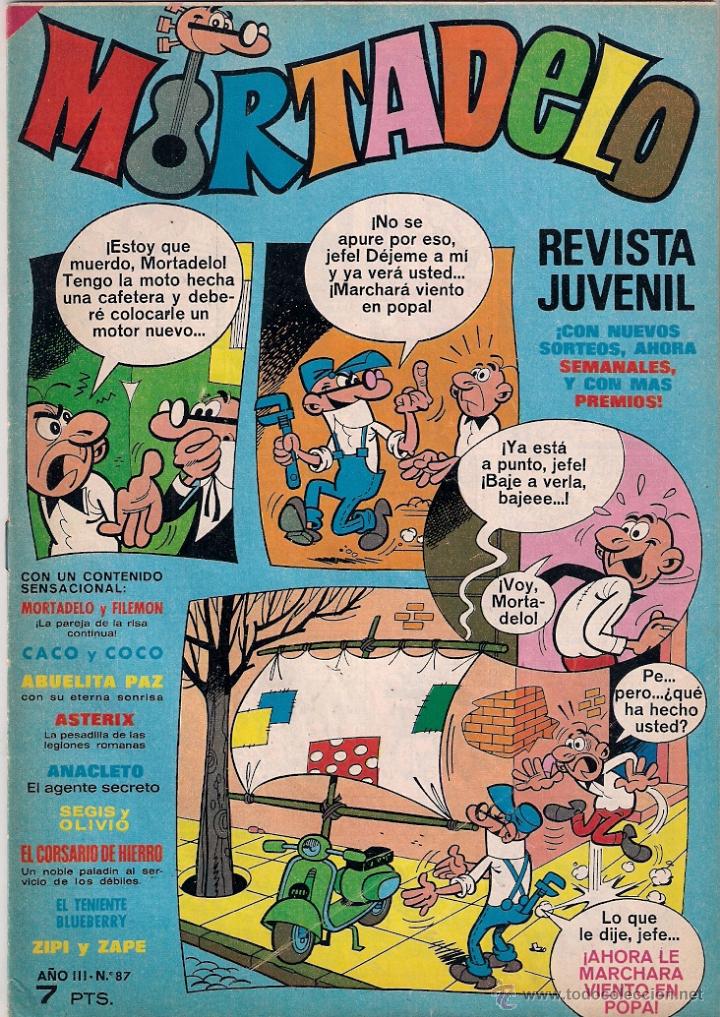 Tebeos: Mortadelo Semanal. n&ordm; 87 - Foto 1
