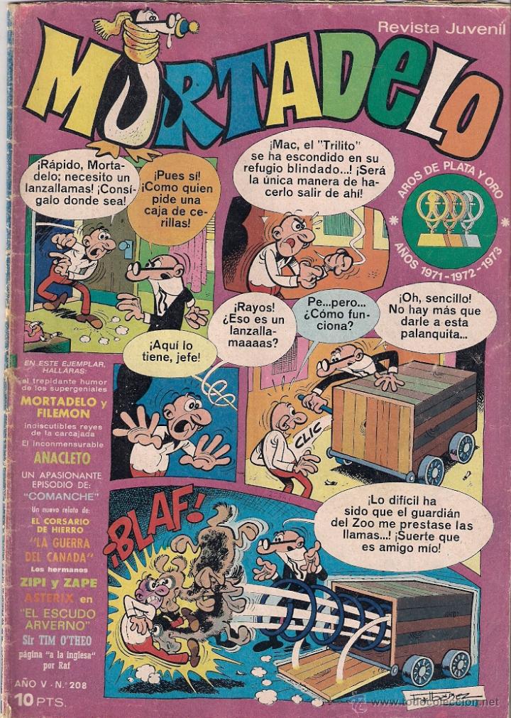 Tebeos: Mortadelo Semanal. n&ordm; 208 - Foto 1