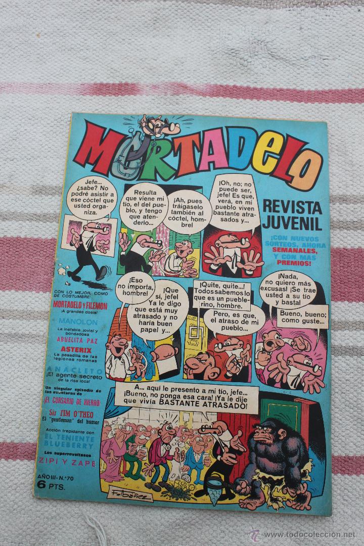 Tebeos: MORTADELO A&Ntilde;O III N&ordm; 70 - Foto 1