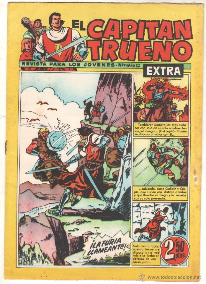 Tebeos: EL CAPITAN TRUENO EXTRA ORIGINAL N&ordm; 74 - Foto 1