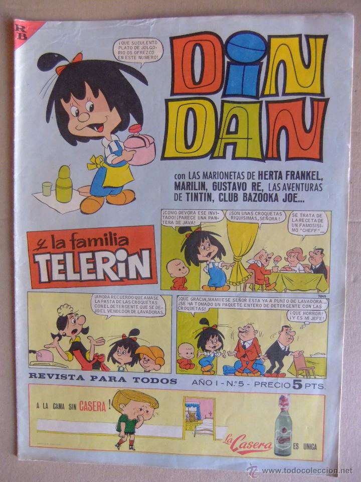 Tebeos: DIN DAN N&ordm; 5 PRIMERA EPOCA MAYO DE 1965 - Foto 1