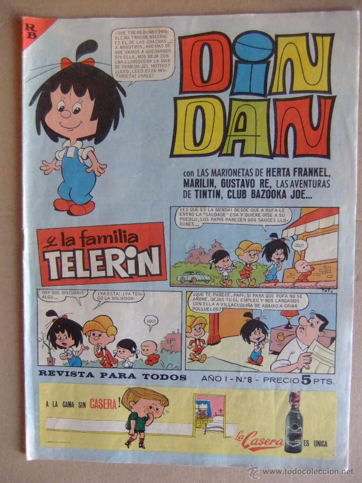 Tebeos: DIN DAN N&ordm; 8 PRIMERA EPOCA JUNIO DE 1965 - Foto 1